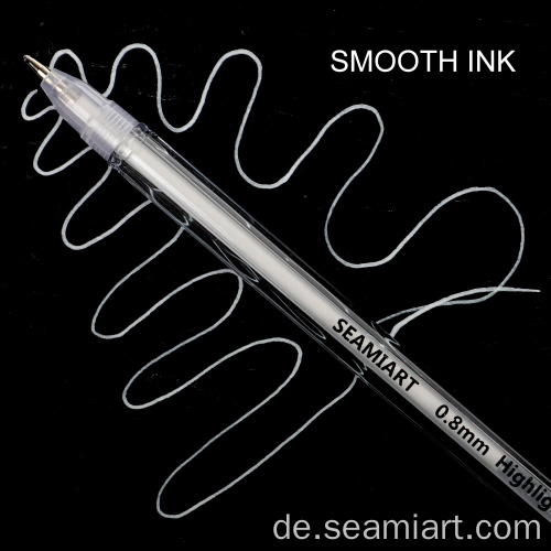 Seamiart 0,8 mm weißer Highlighter Stift